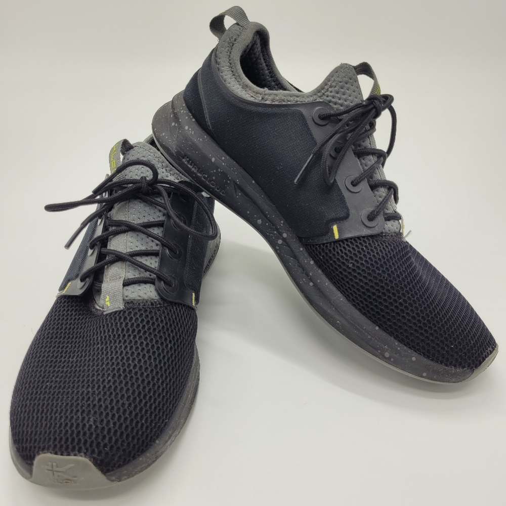 Kuru Atom Athletic Sneakers Black Gray Mesh Kurucloud Men's Size 10.5